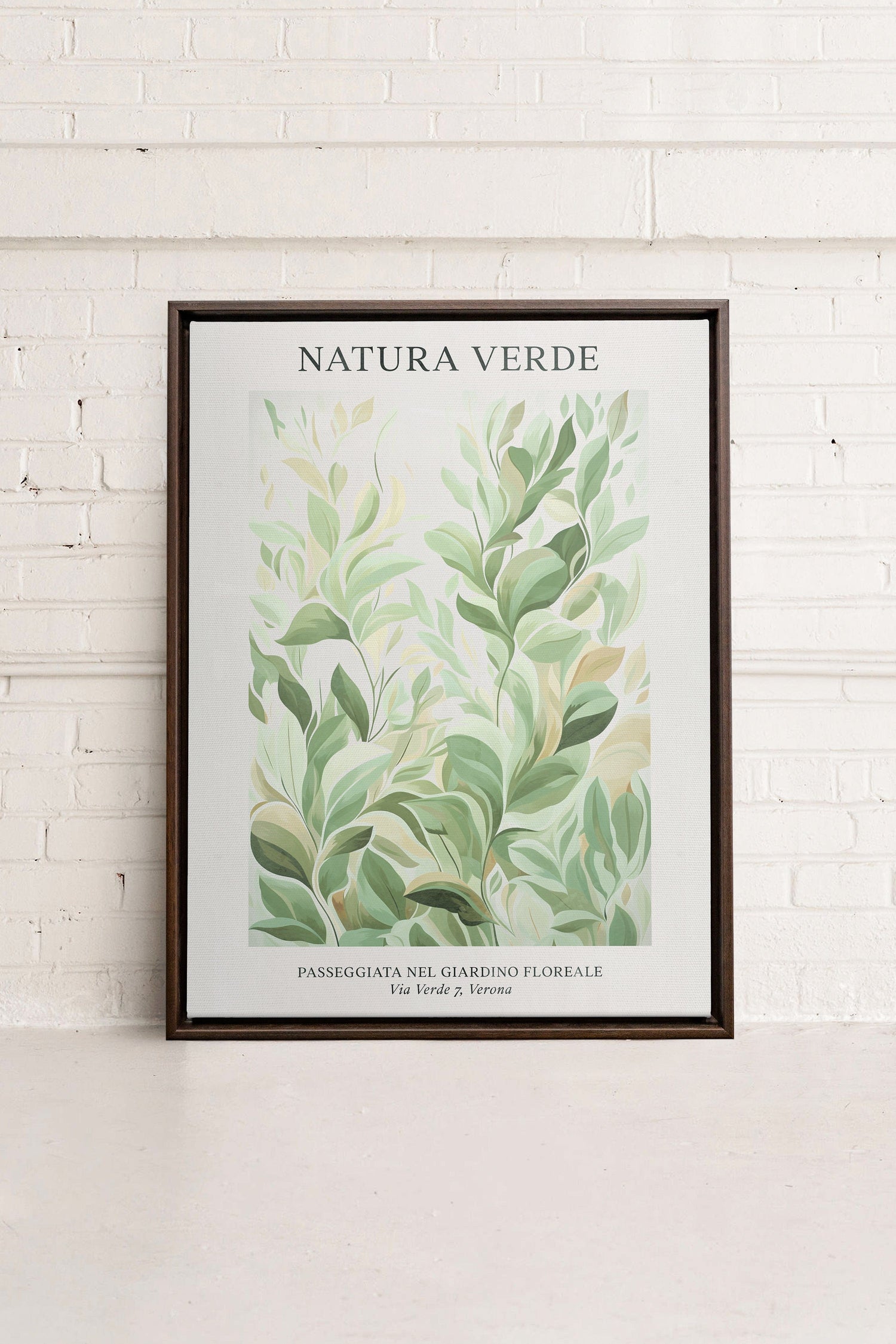 PLANTI VERDI, Oeuvre sur toile étiré