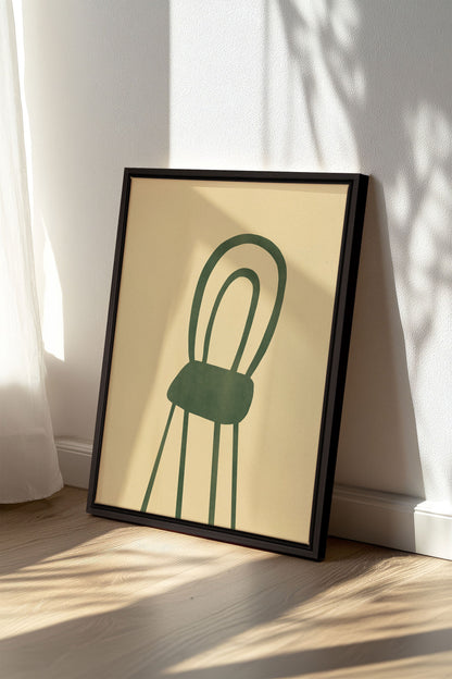 THE GREEN CHAIR, Work on stretched canvas