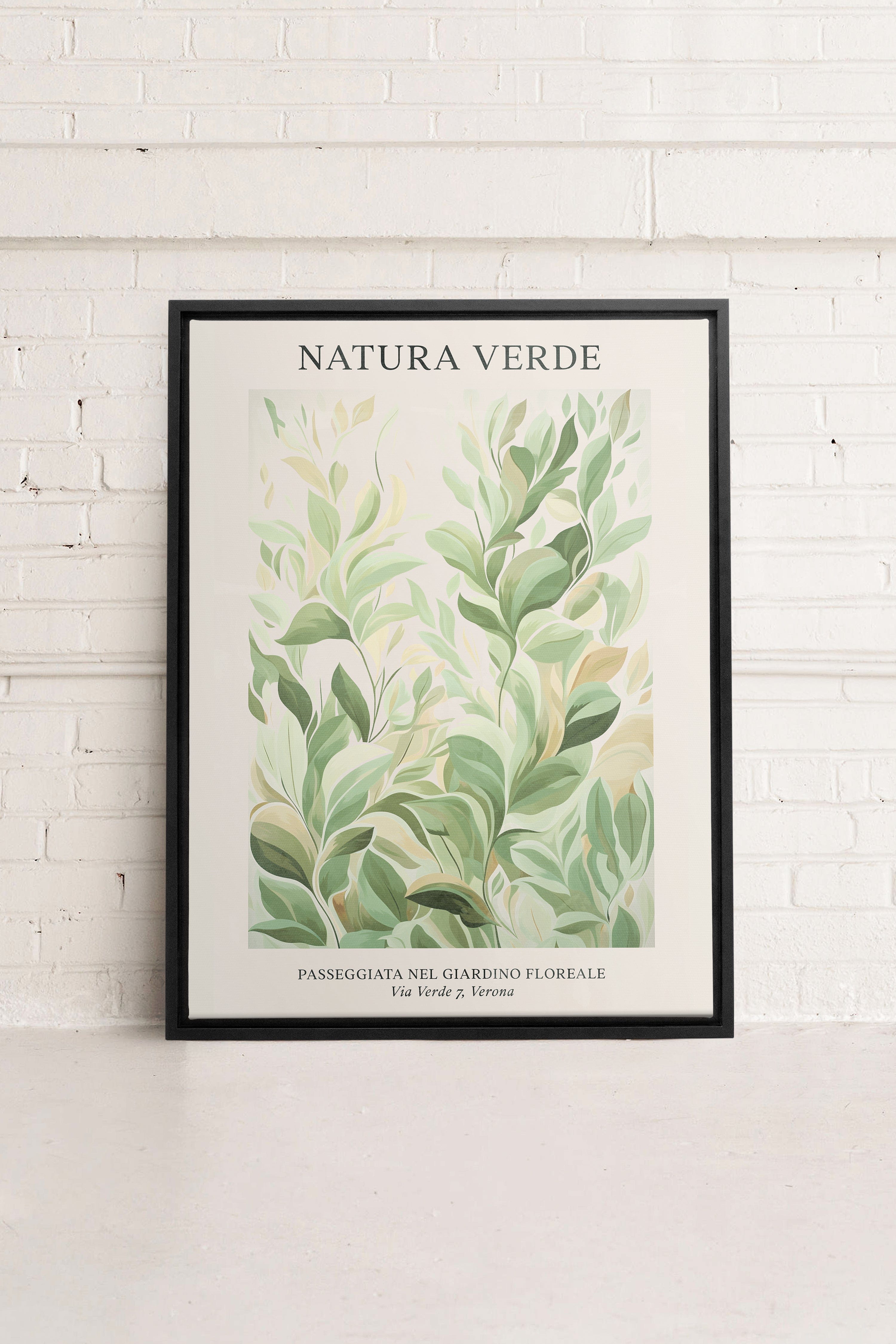 PLANTI VERDI, Oeuvre sur toile étiré