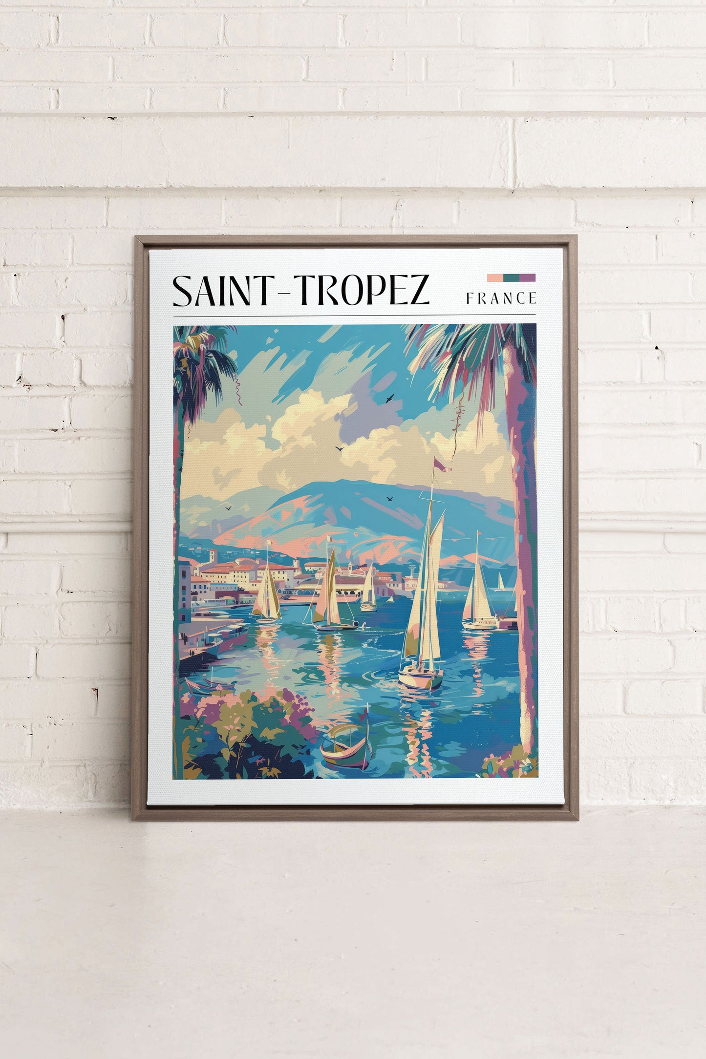 Saint-Tropez, Work on stretched canvas