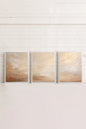 GOLDEN DUNE TRIO (3 works on stretched canvas)