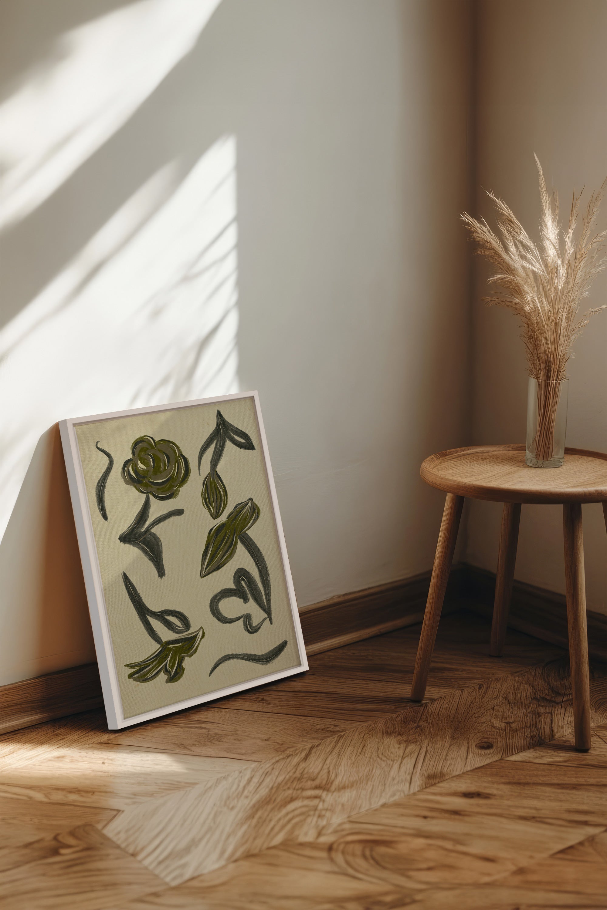 BOTANIC RELIC, Oeuvre sur toile étirée, encadré Blanc