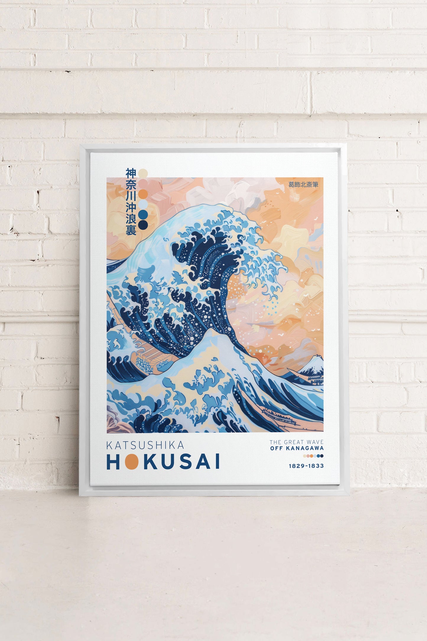 THE GREAT WAVE, Work on stretched canvas