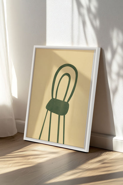 THE GREEN CHAIR, Work on stretched canvas