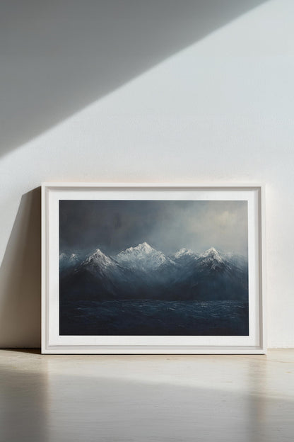 BEYOND THE RIDGE, Work on stretched canvas