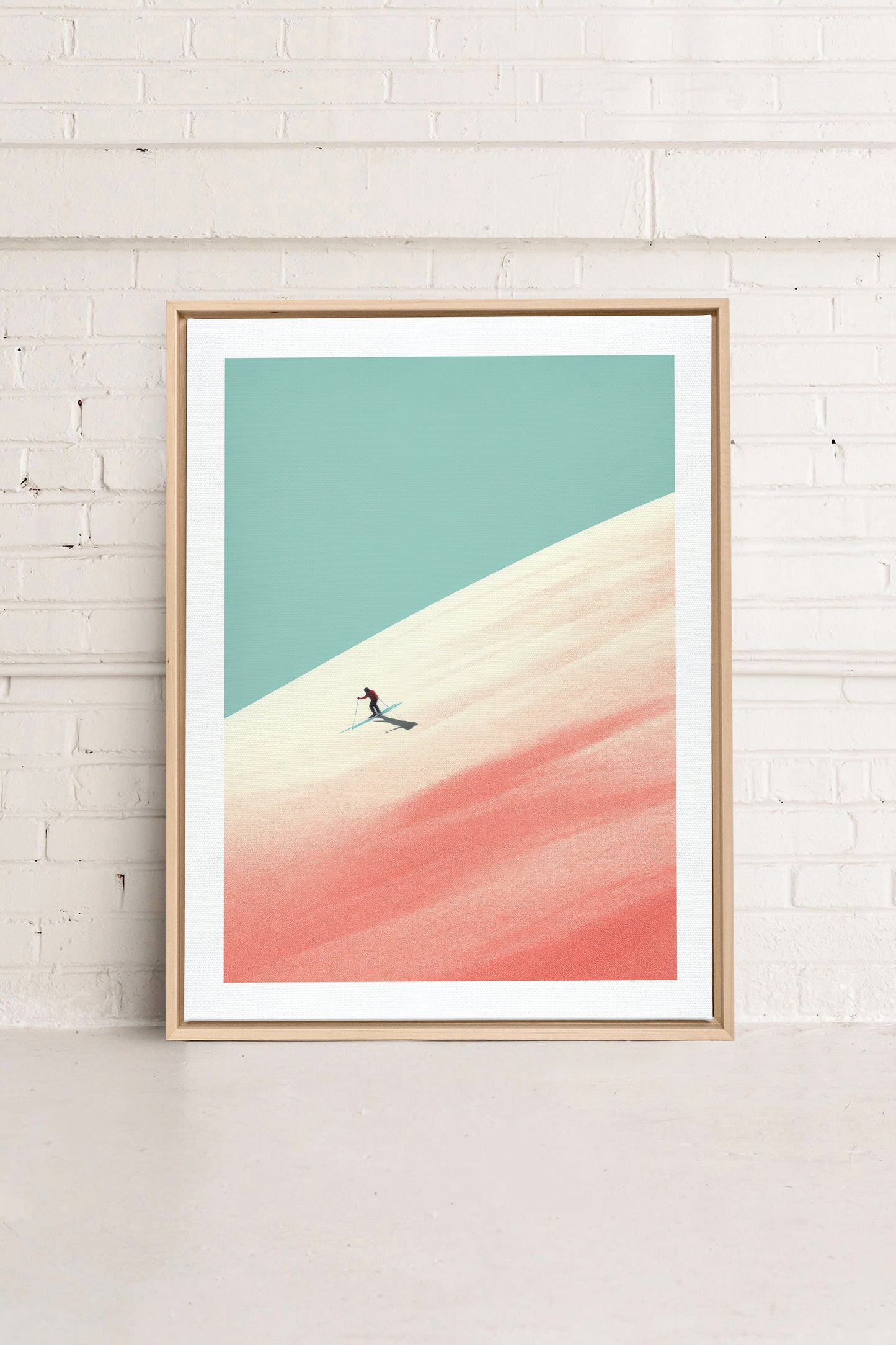 Frosty Glide, Work on stretched canvas