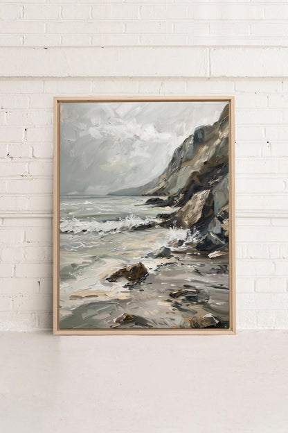 SHADED SHORES, Oeuvre sur toile étirée, encadré Naturel Clair
