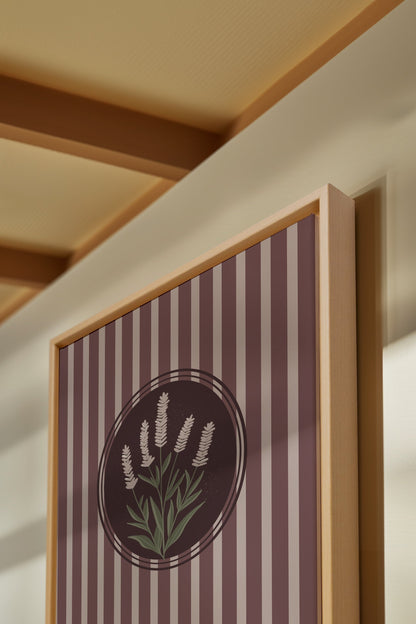 LAVENDER STRIPES, Work on stretched canvas