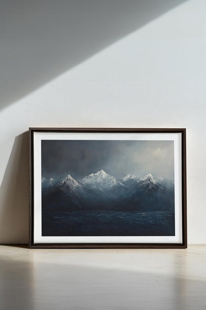 BEYOND THE RIDGE, Work on stretched canvas
