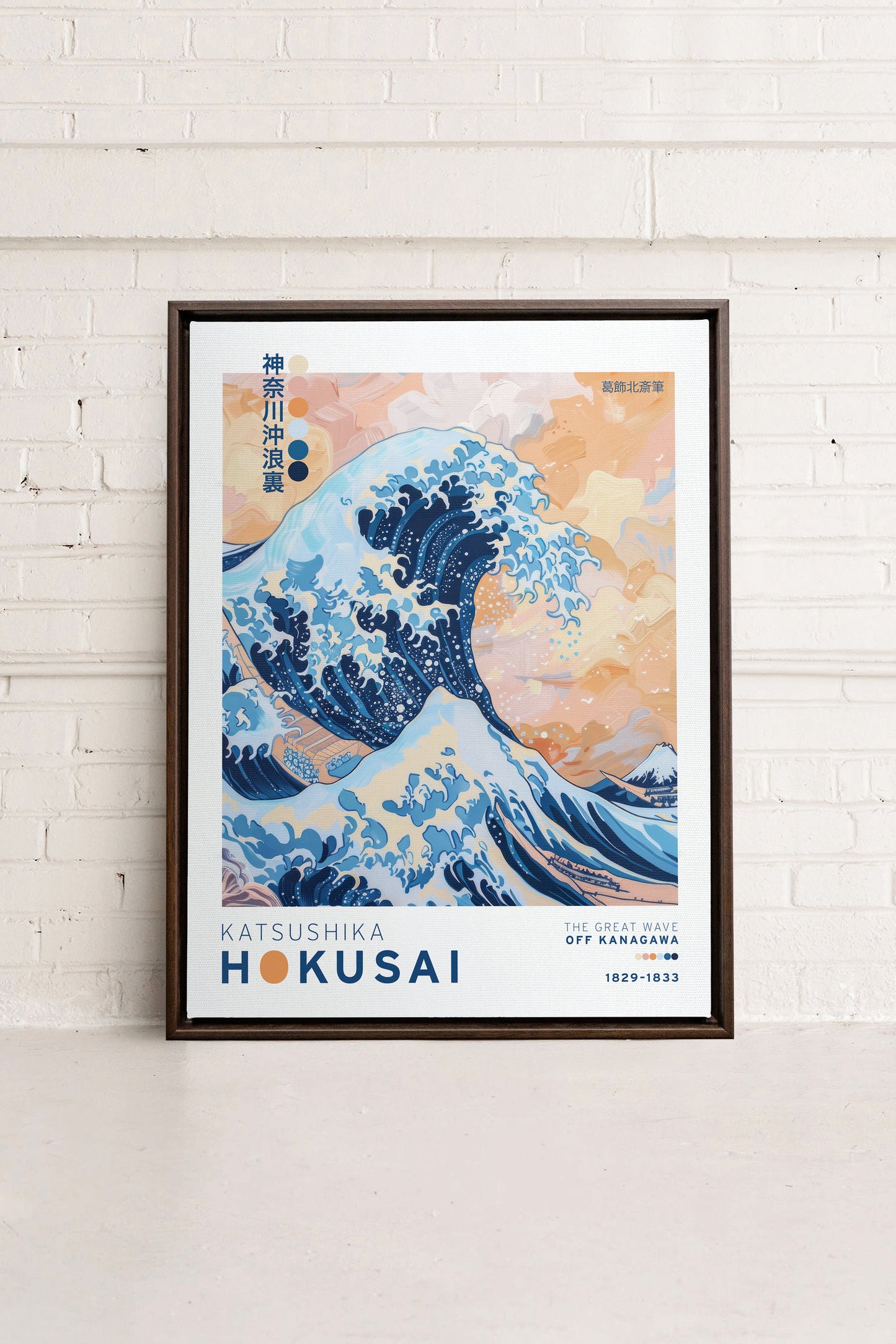 THE GREAT WAVE, Work on stretched canvas