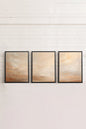 GOLDEN DUNE TRIO (3 works on stretched canvas)