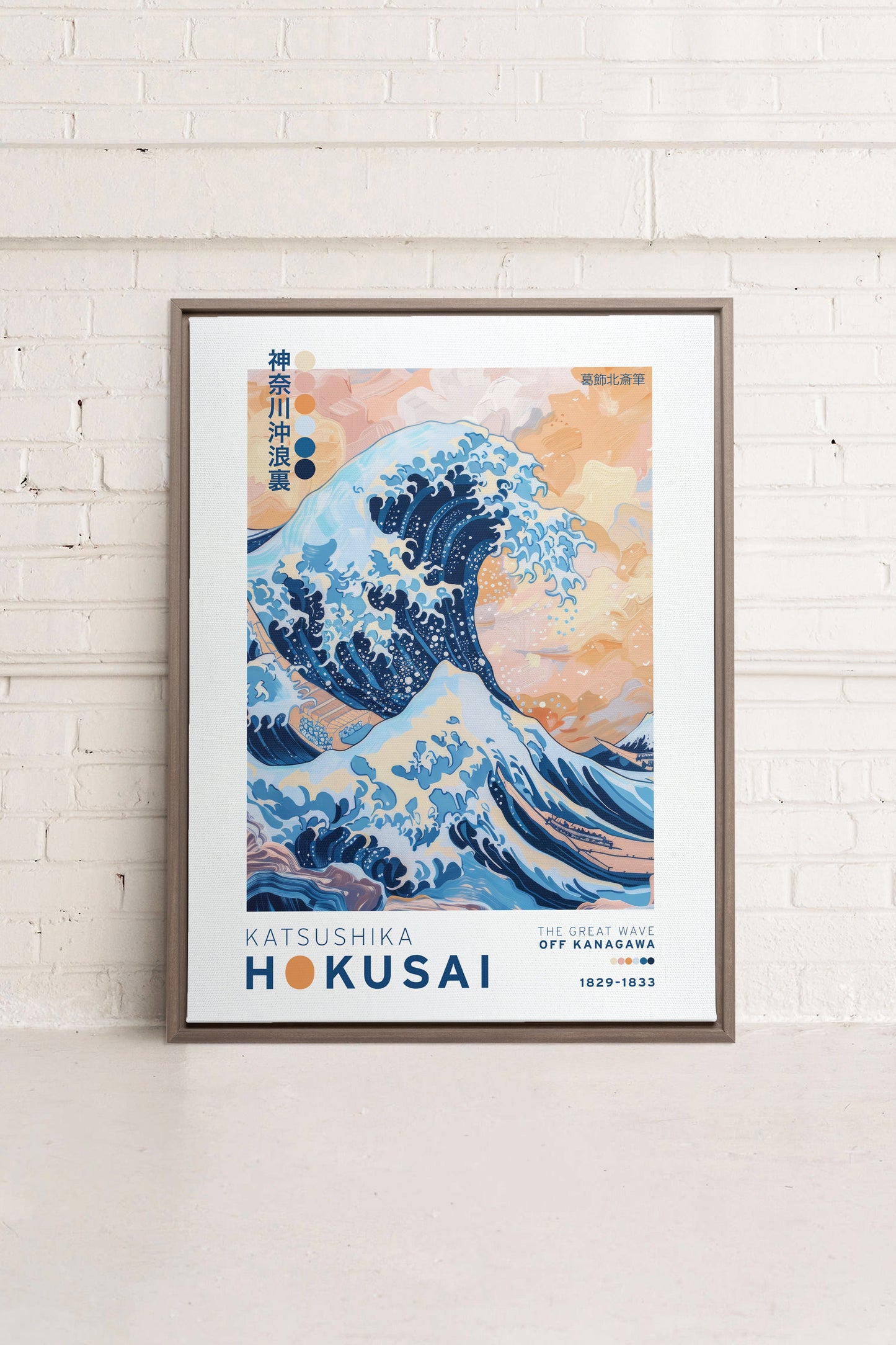 THE GREAT WAVE, Work on stretched canvas