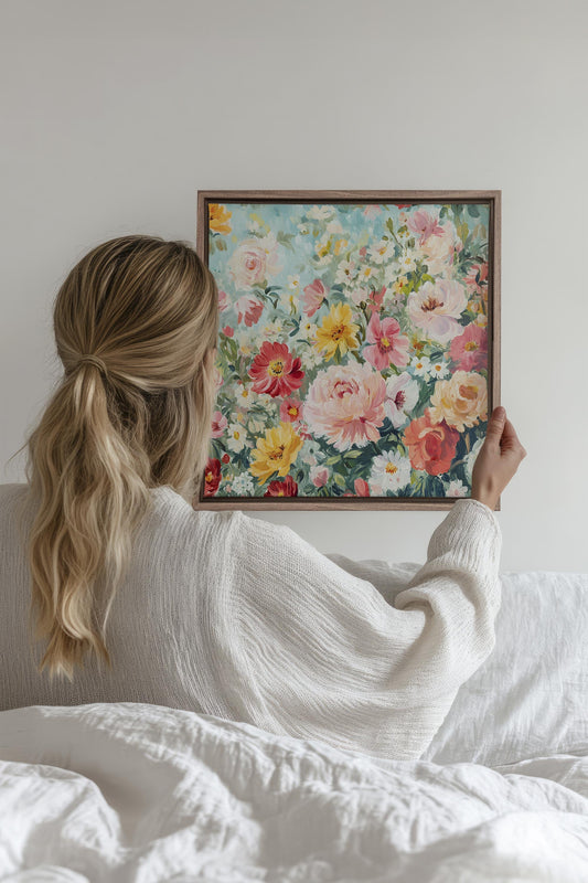 ÉCLAT DE SAISON, Oeuvre sur toile étirée