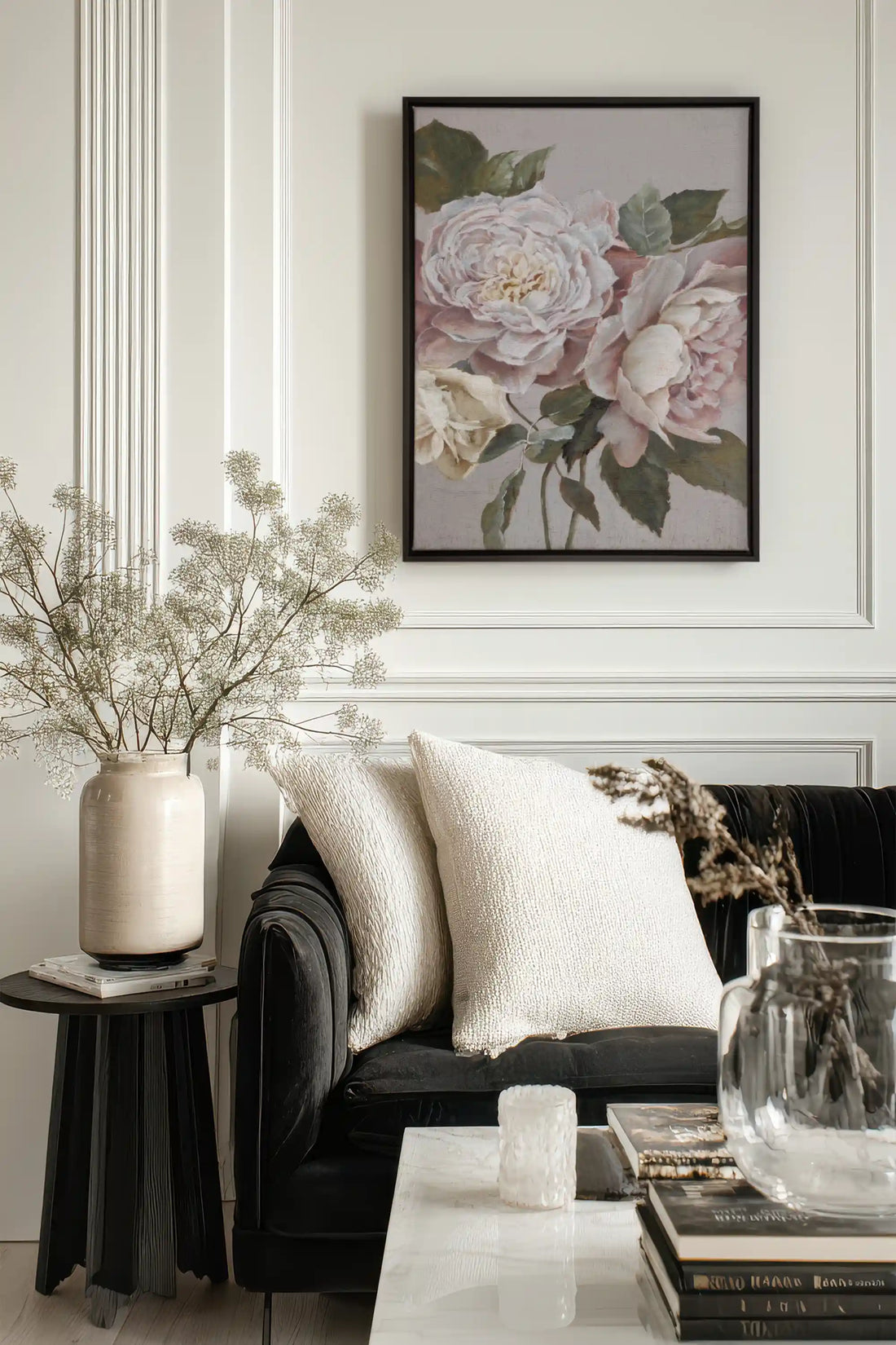 Pivoine de Brume, Oeuvre sur toile étirée
