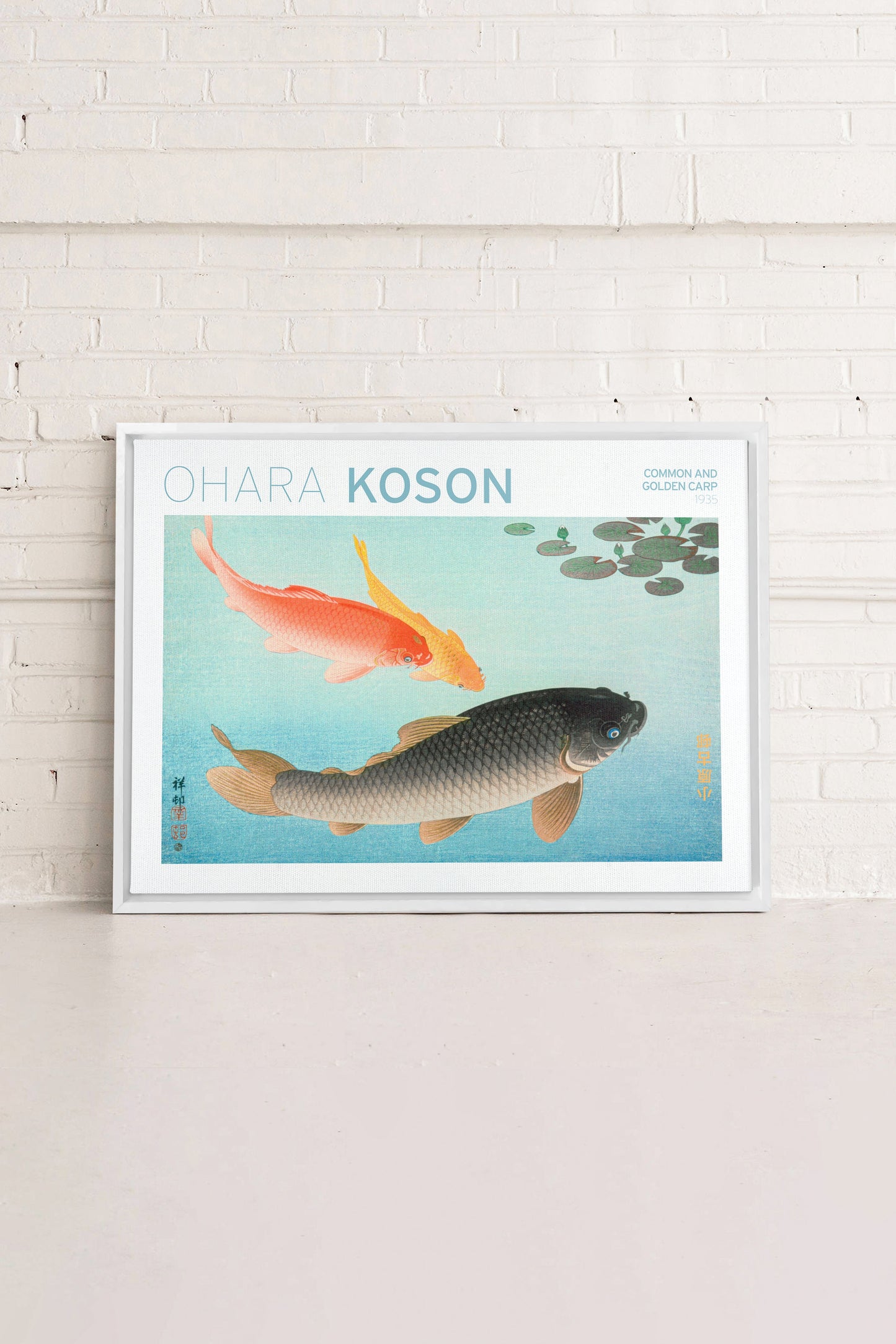 COMMON & GOLDEN CARP, Work on stretched canvas