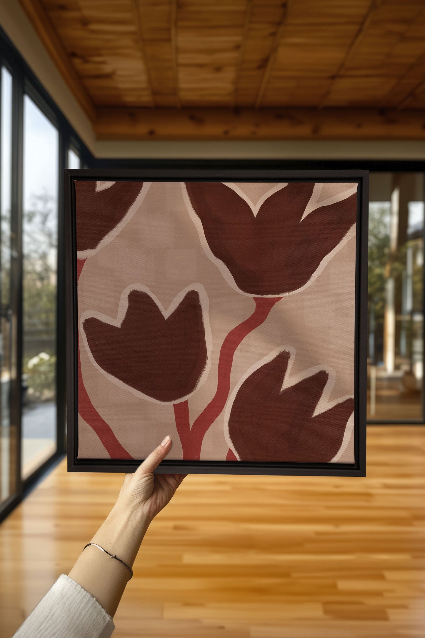 EARTH IN FLOWERS, Work on stretched canvas