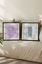 CONTRASTED CALM DUO (2 works on stretched canvas)