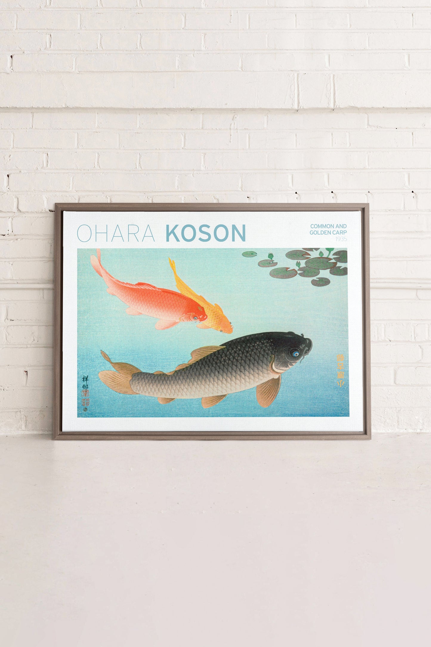 COMMON & GOLDEN CARP, Work on stretched canvas