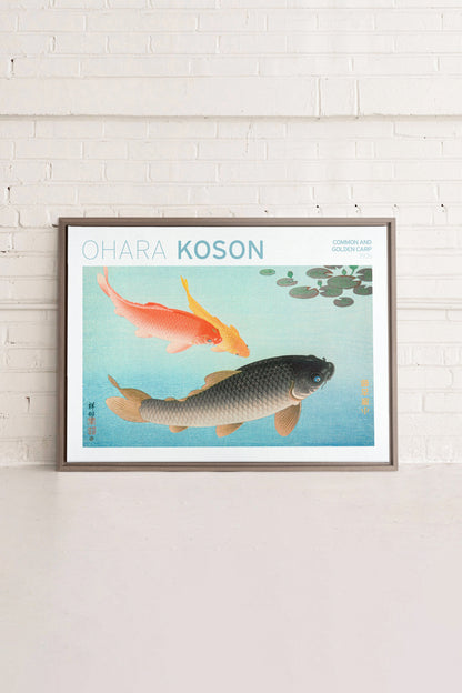 COMMON & GOLDEN CARP, Work on stretched canvas