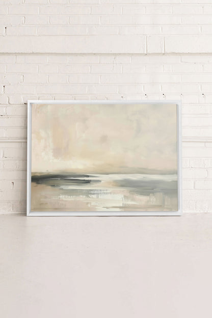 OLEKA CANVAS - GENTLE BREEZE, Oeuvre sur toile étirée, encadré Blanc
