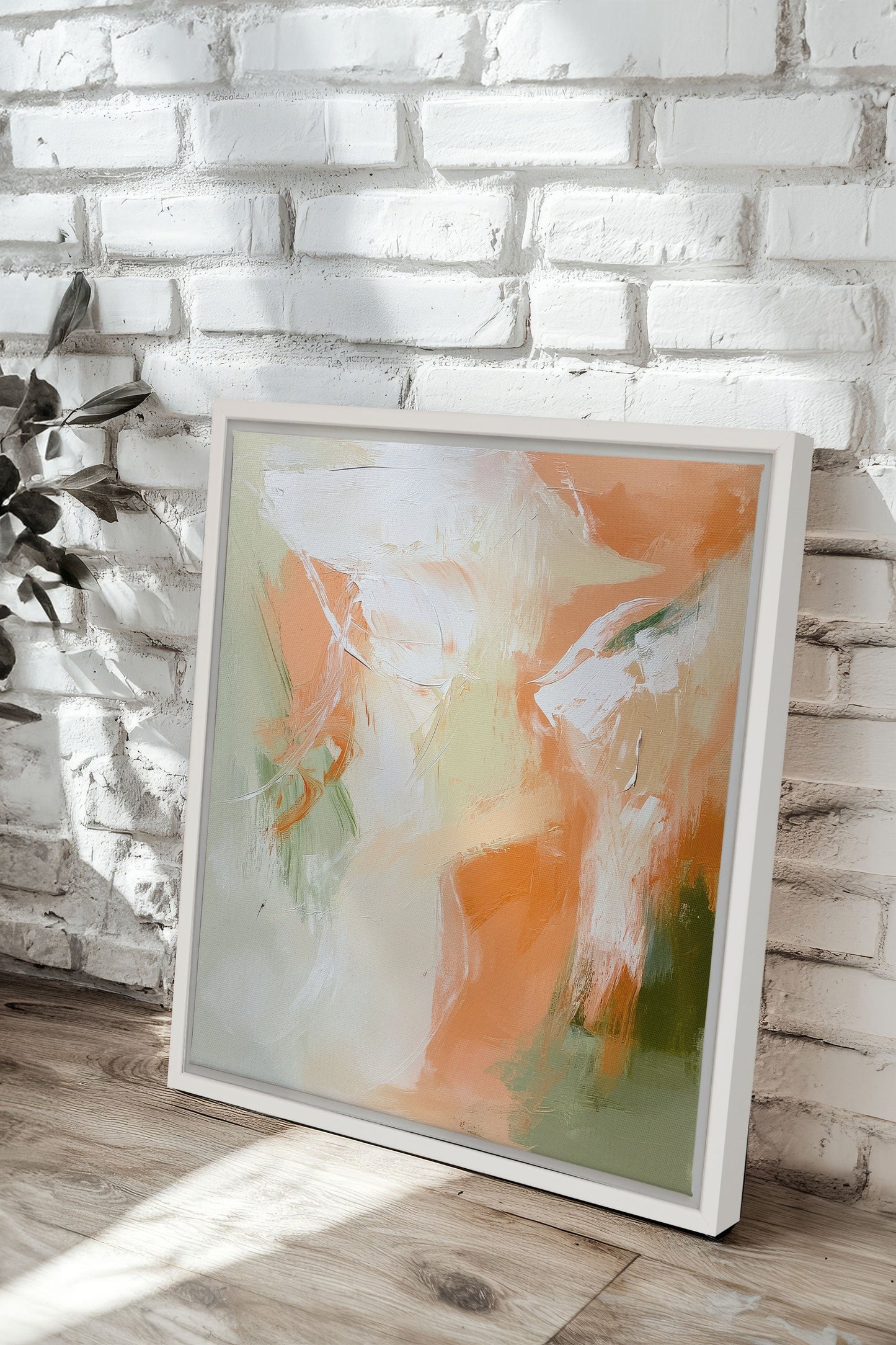 PEACHY FLOW, Work on stretched canvas