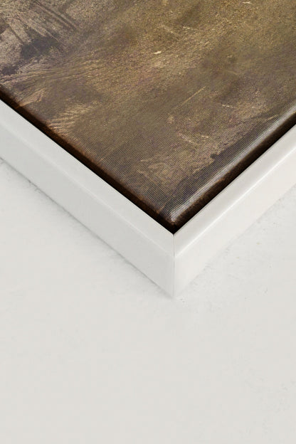 OLEKA CANVAS - Highland Mist, Oeuvre sur toile étirée, encadré Blanc
