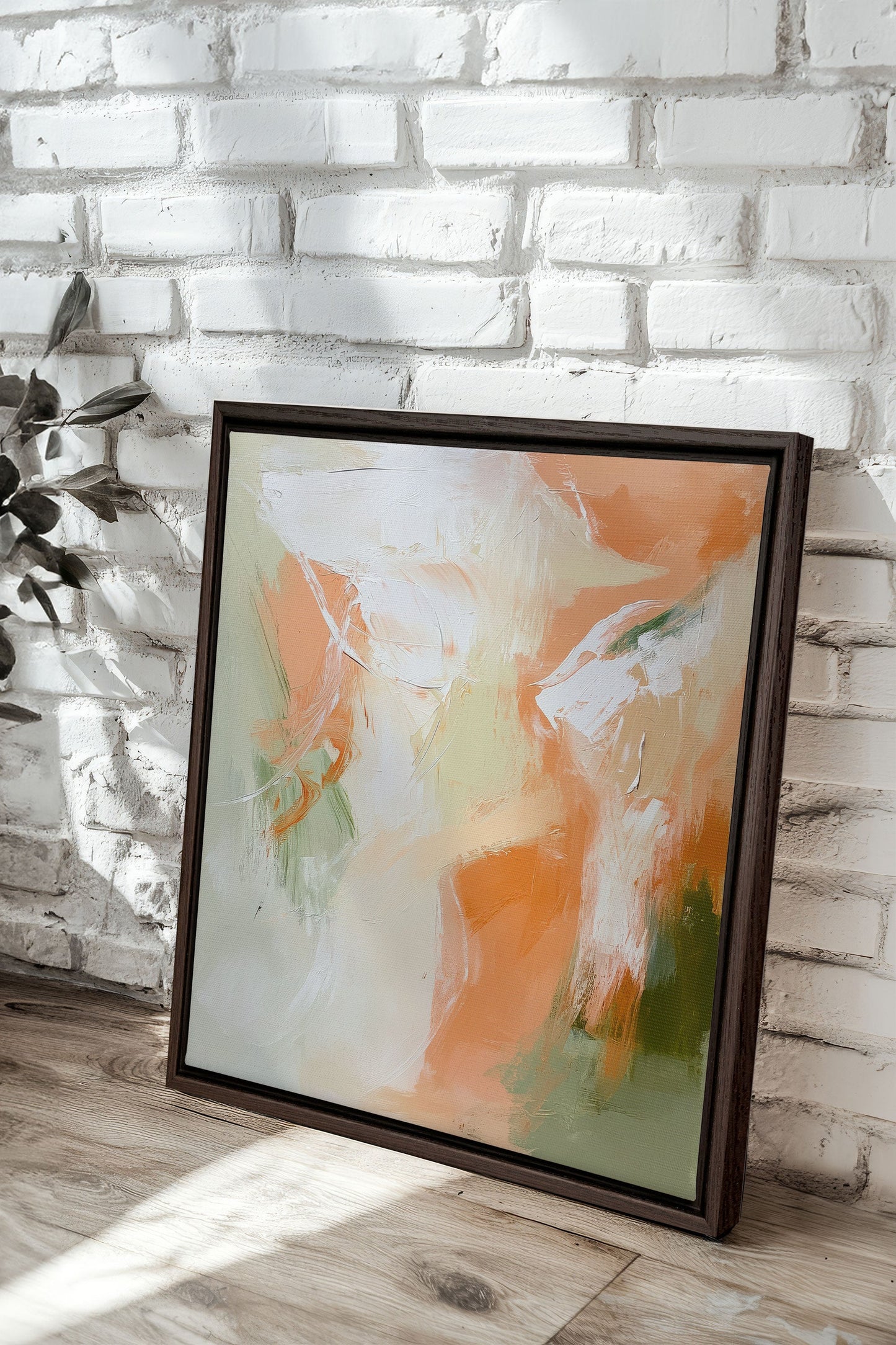 PEACHY FLOW, Work on stretched canvas