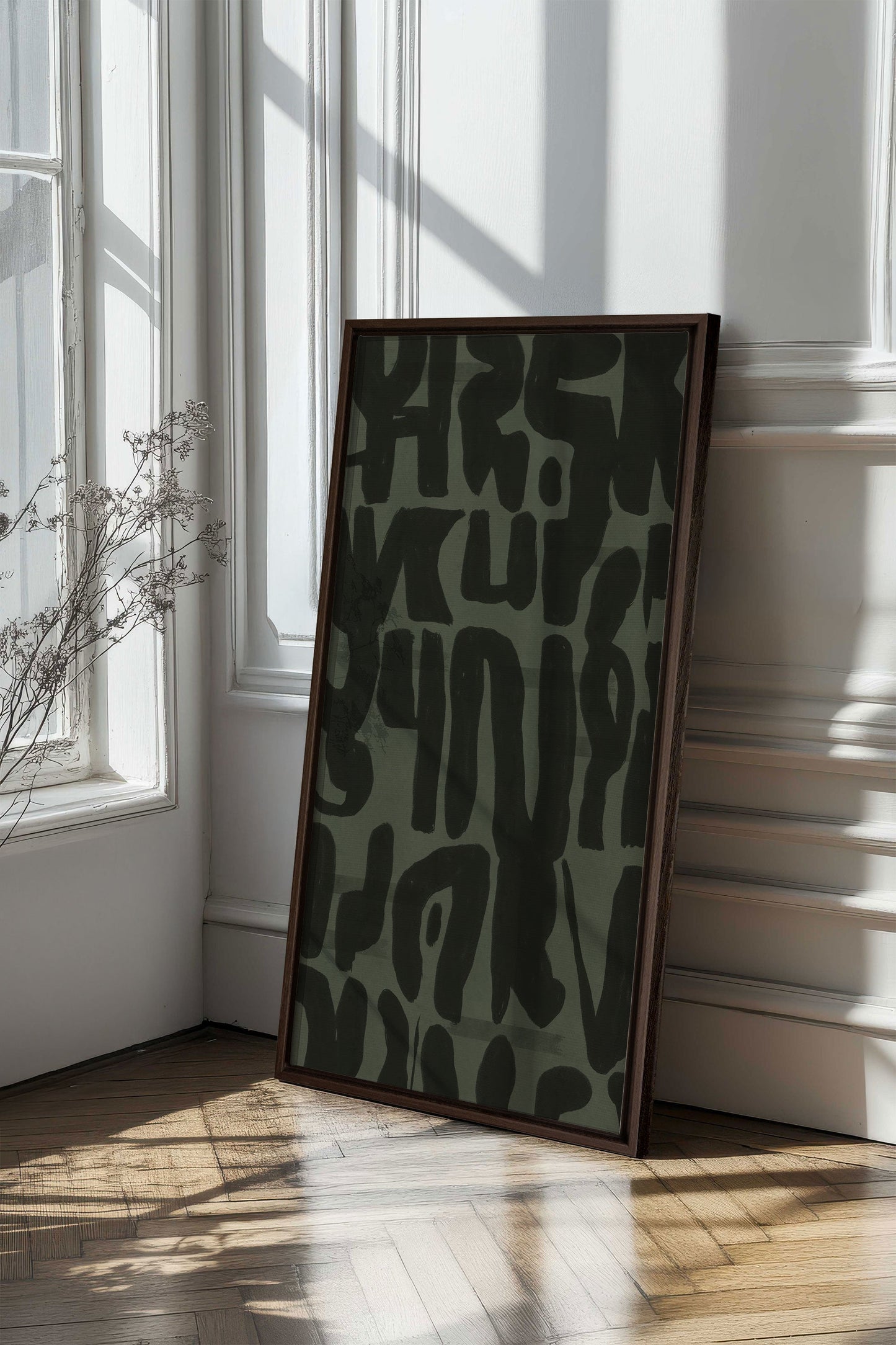 WILD SCRIPT, Work on stretched canvas