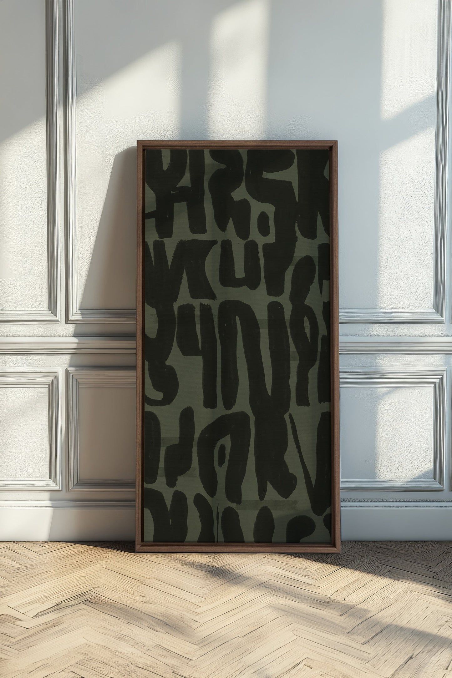 WILD SCRIPT, Work on stretched canvas
