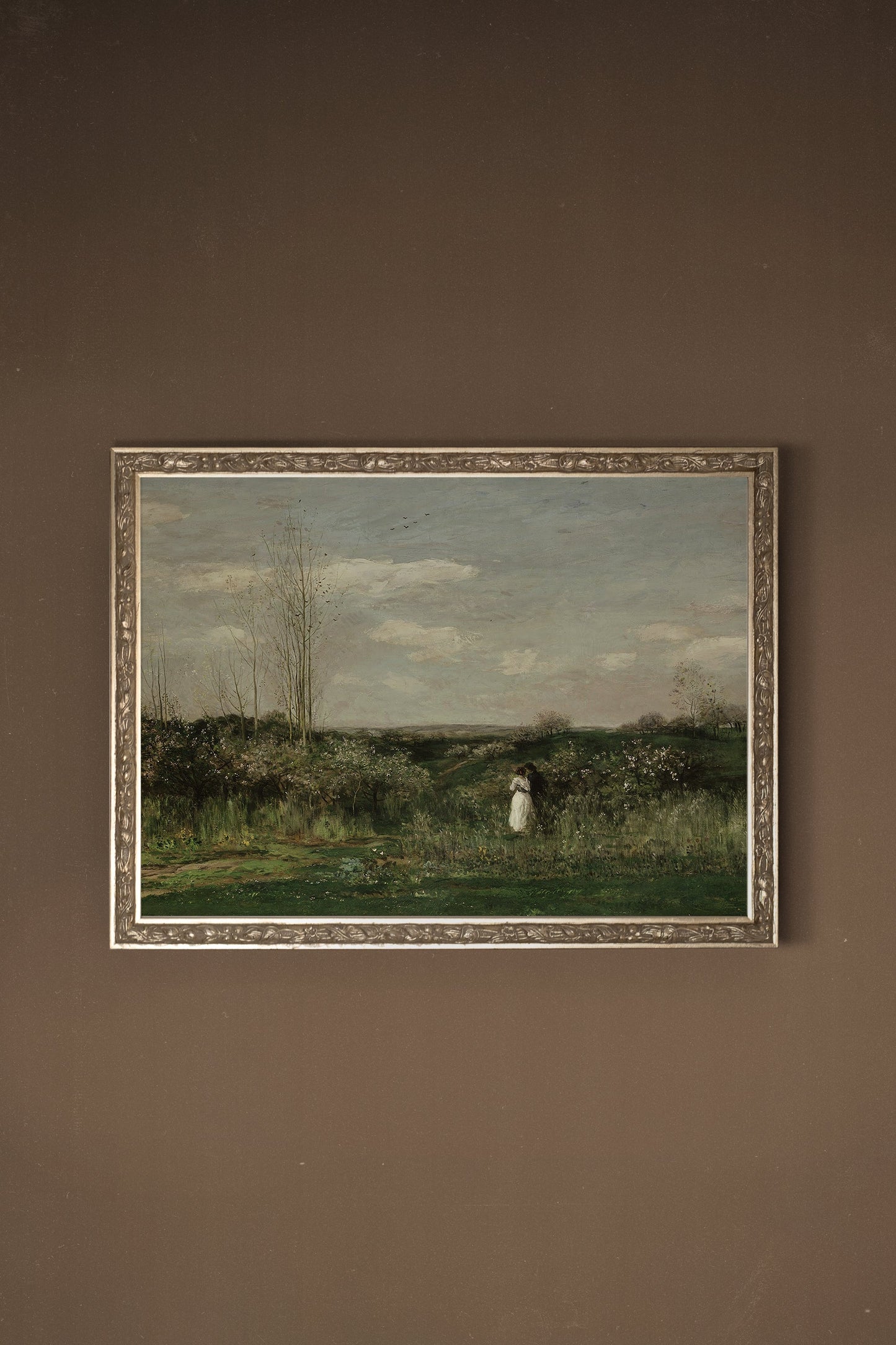 LES AMANTS DU VENT, VINTAGE SILVER FRAME