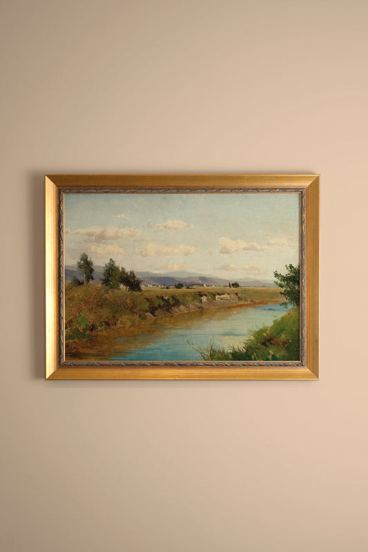 LUMIÈRE DE MIDI, CADRE VINTAGE OR