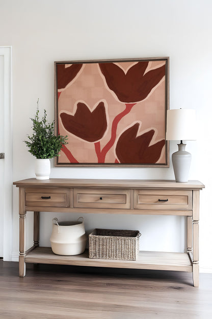 EARTH IN FLOWERS, Work on stretched canvas