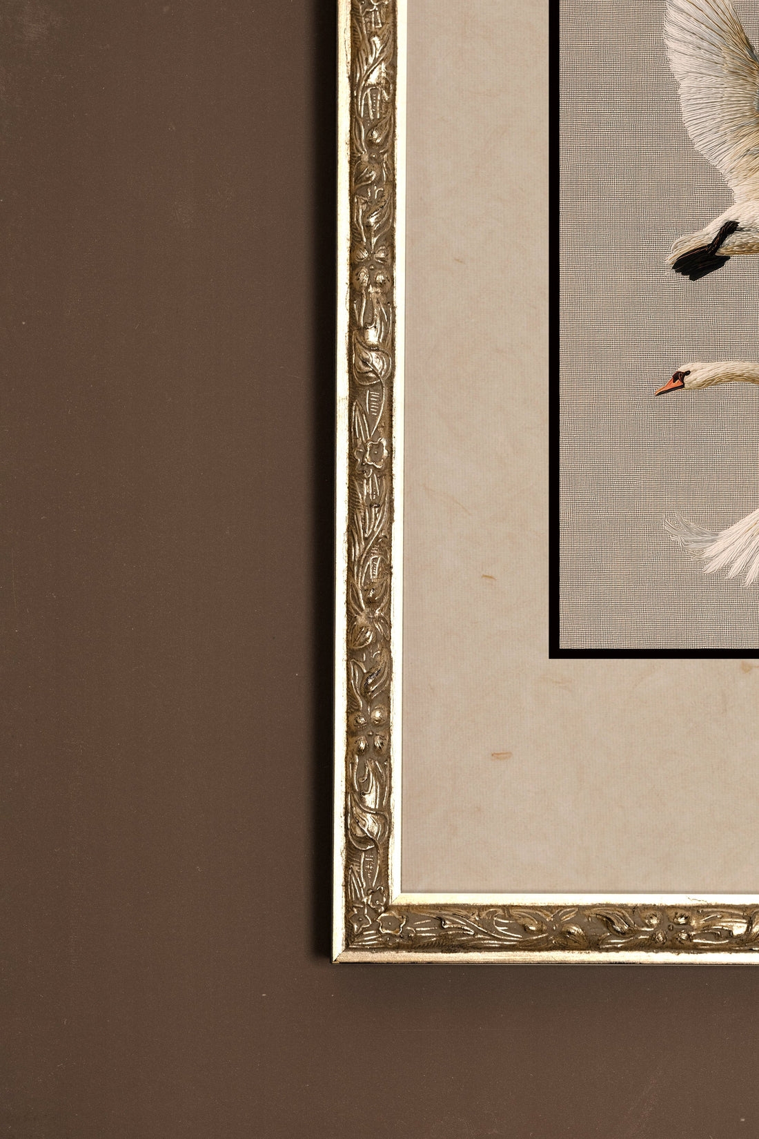 VOL ÉTERNEL, Oeuvre sur toile rigide, encadré Vintage Argent