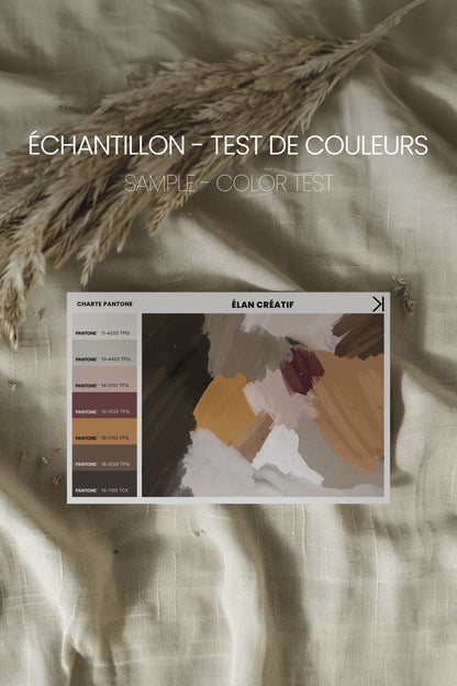 OLEKA CANVAS - ÉLAN CRÉATIF, Oeuvre sur toile étirée, encadré Naturel Clair