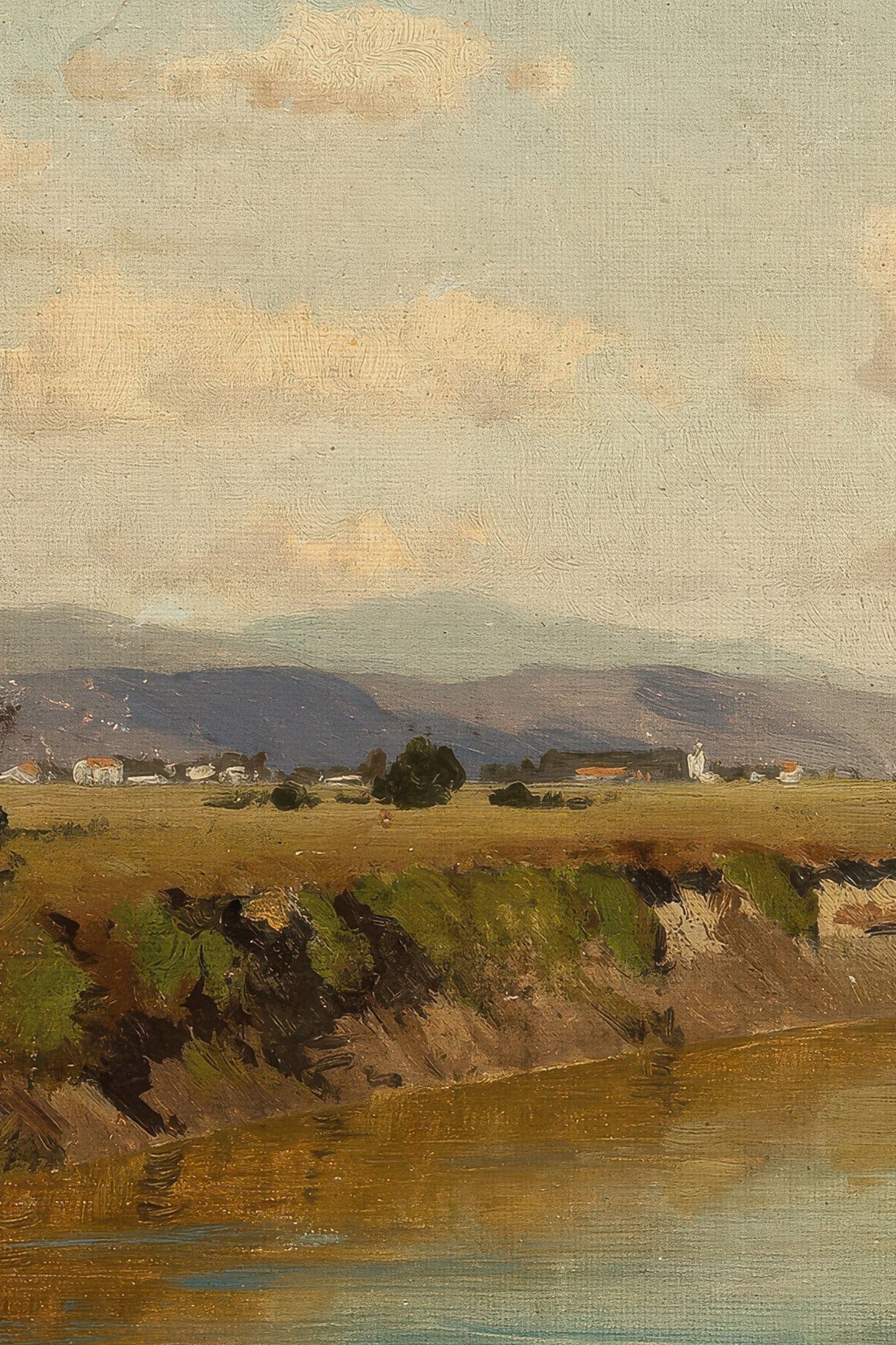 LUMIÈRE DE MIDI, CADRE VINTAGE OR