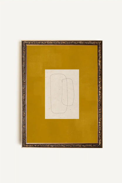 FONDATION, Oeuvre sur toile rigide, encadré Vintage Bronze