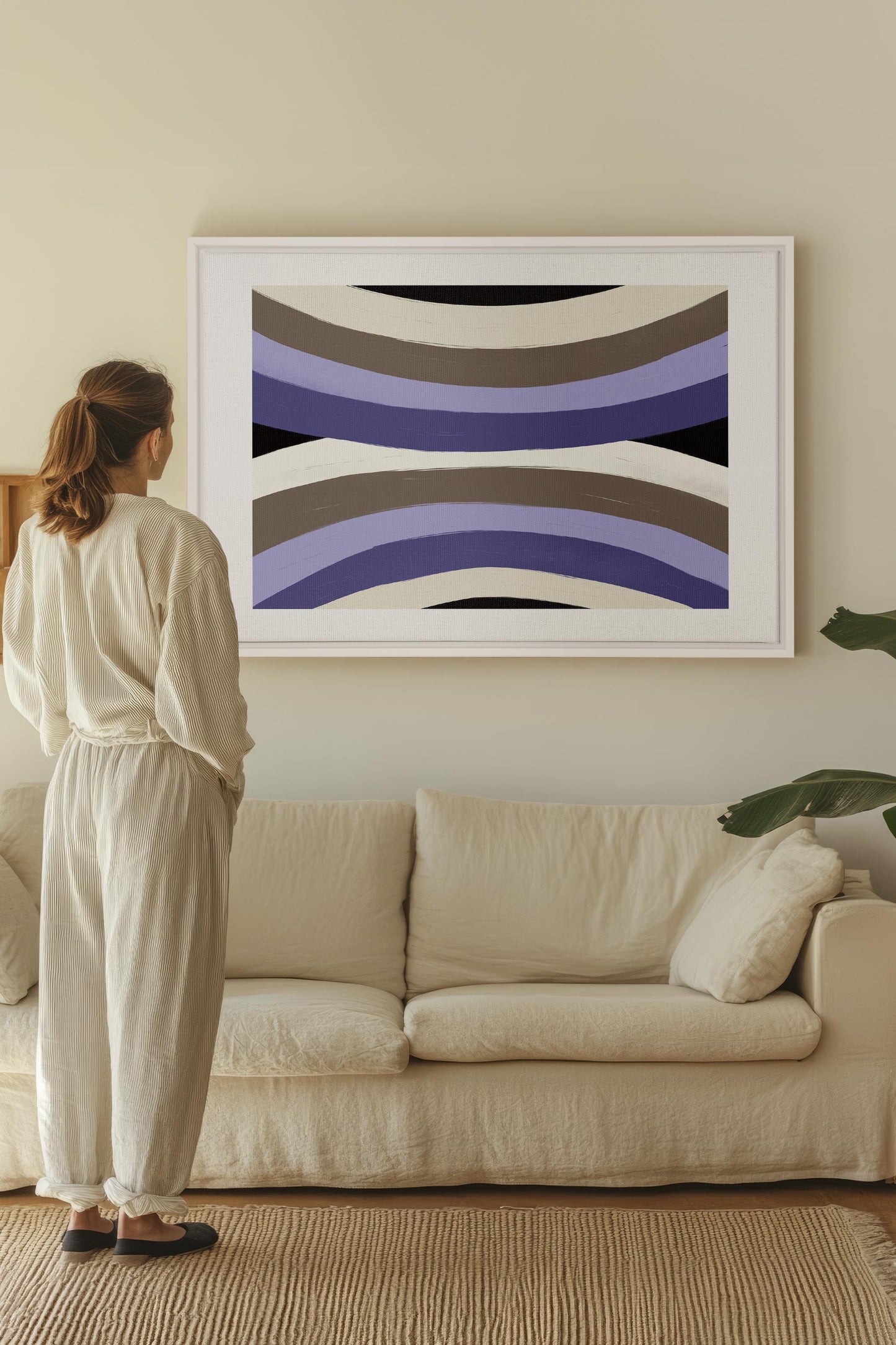 FLOW OF SHADES, Work on stretched canvas
