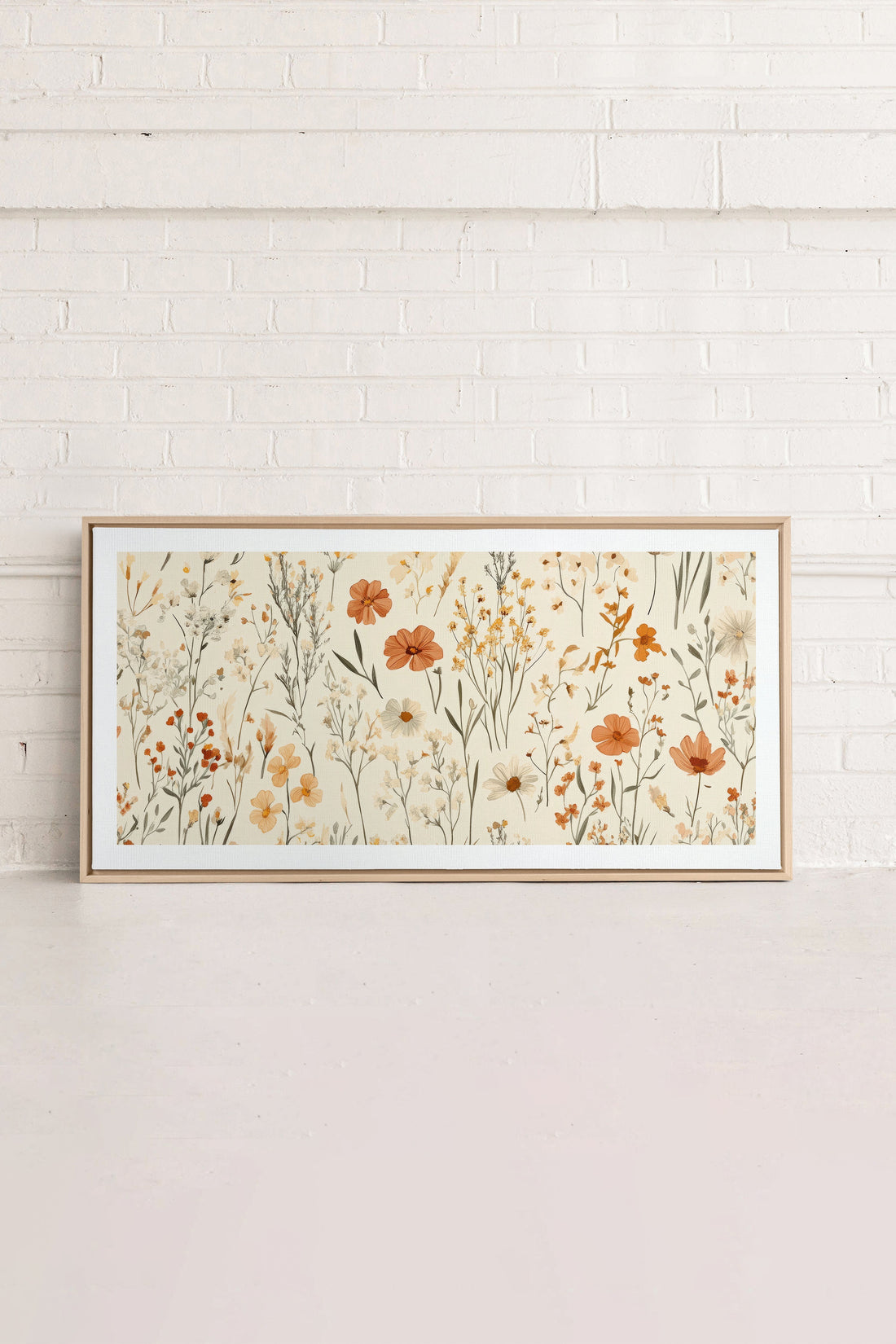 OLEKA CANVAS - AUTUMN GARDEN, Oeuvre sur toile étirée, encadré Naturel Clair