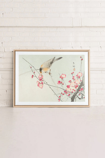 OLEKA CANVAS - SONGBIRD, Oeuvre sur toile étirée, encadré Naturel Clair