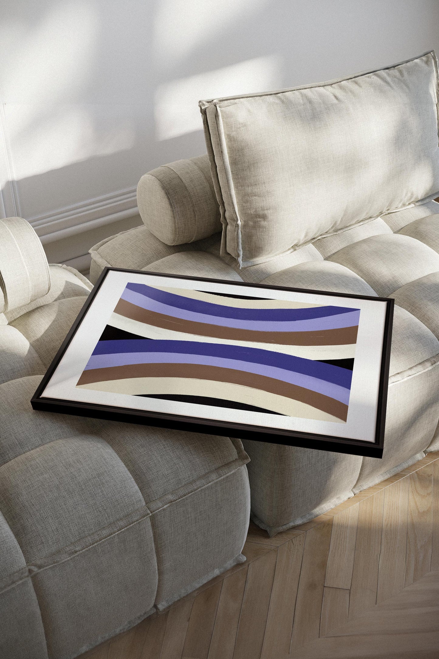 FLOW OF SHADES, Work on stretched canvas