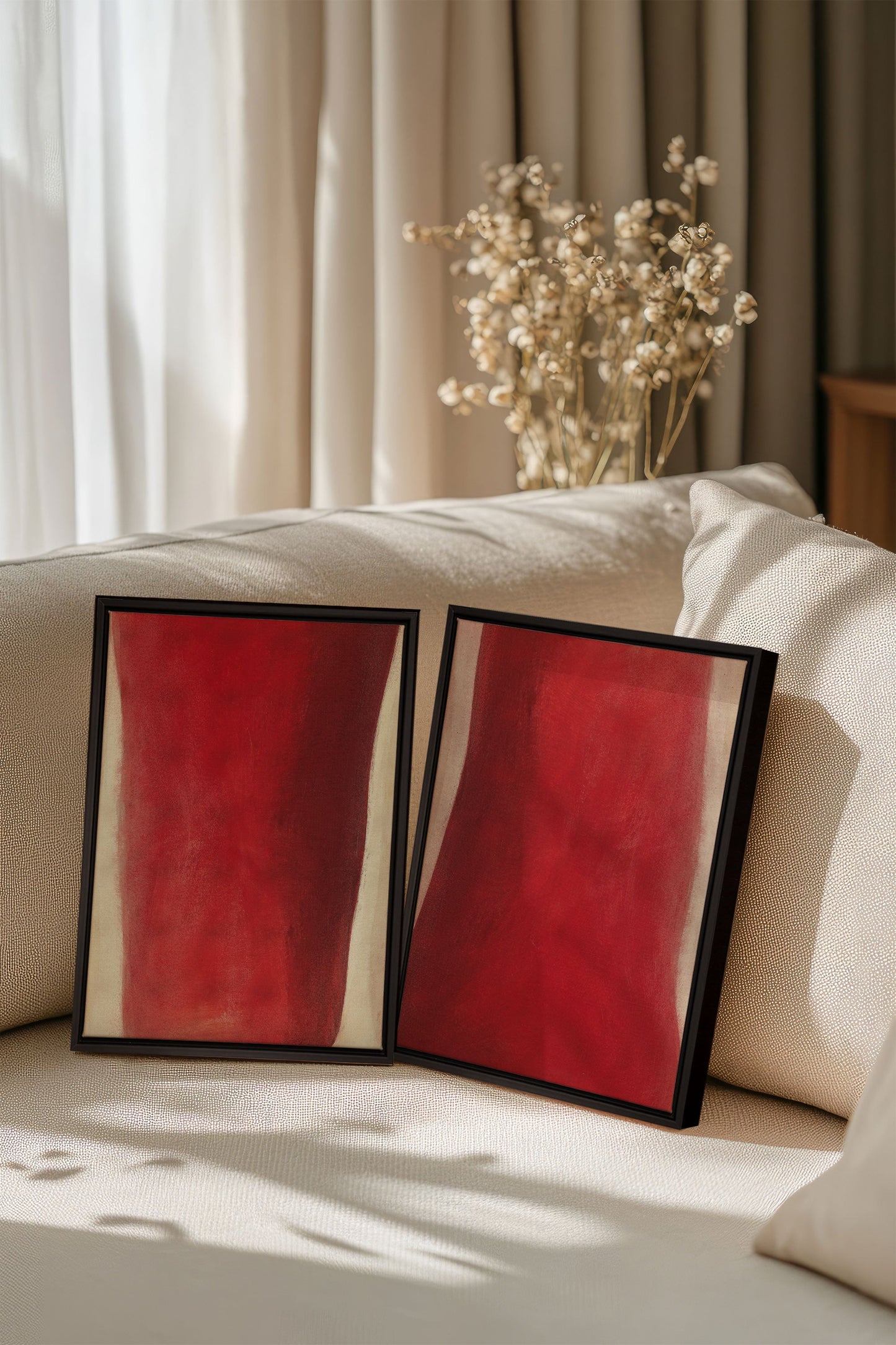 TWIN FLAMES (2 Works on stretched canvas)