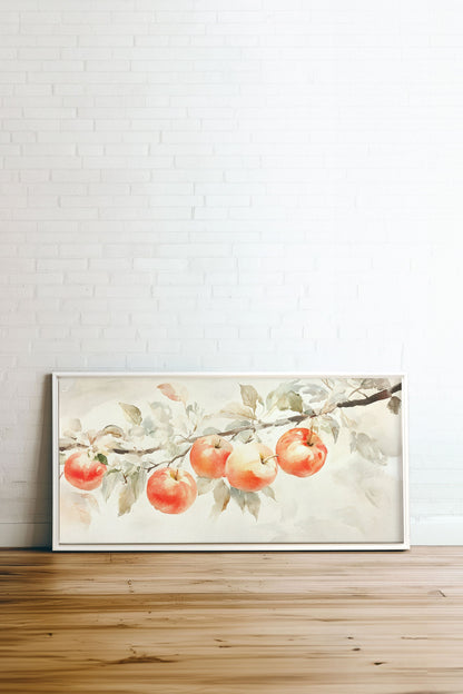 OLEKA CANVAS - DOUCE RÉCOLTE, Oeuvre sur toile étirée, encadré Blanc