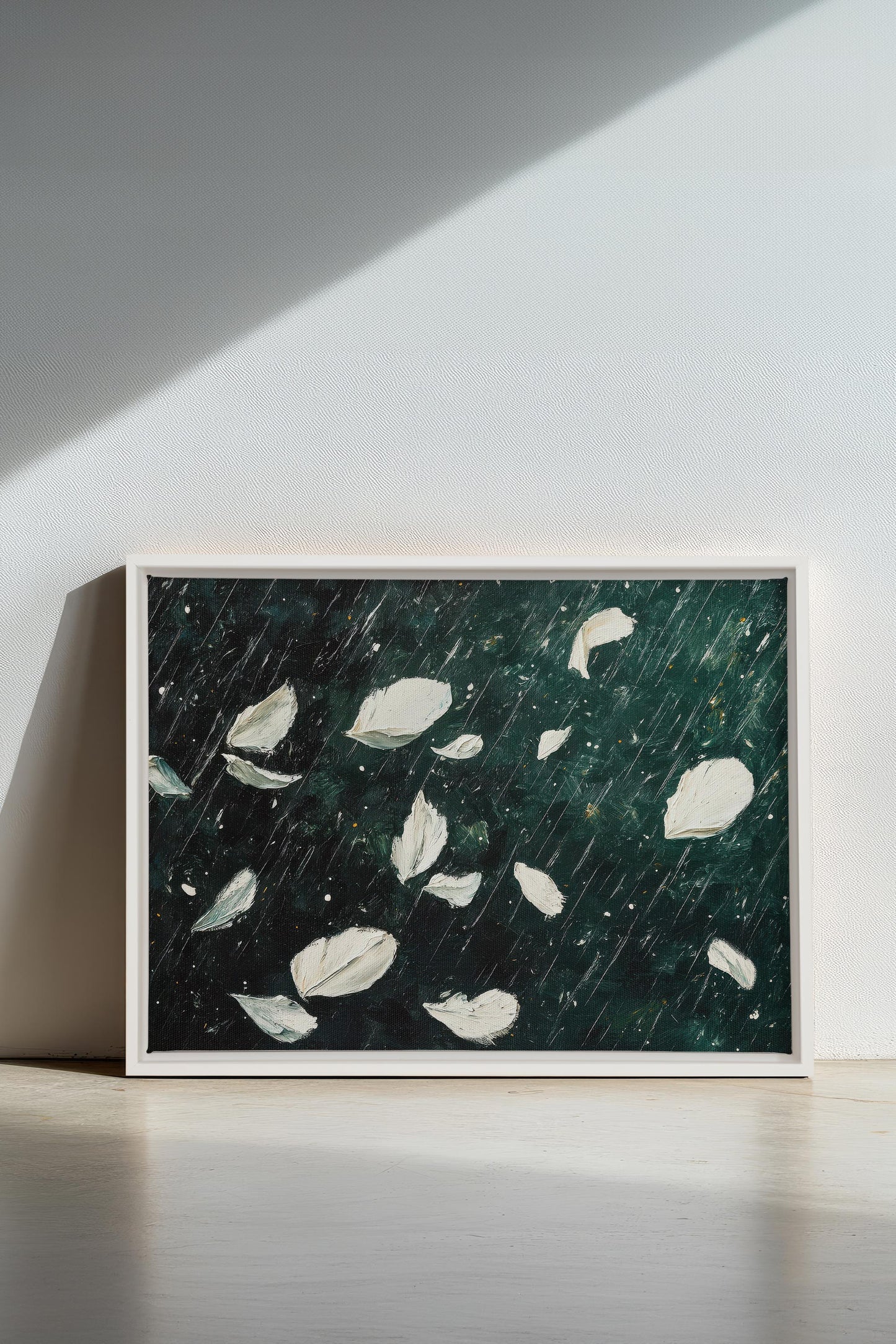 PETALS IN THE NIGHT, Work on stretched canvas