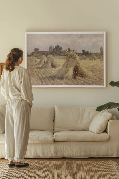 CHAMPS DES SOUVENIRS, Oeuvre sur toile étirée