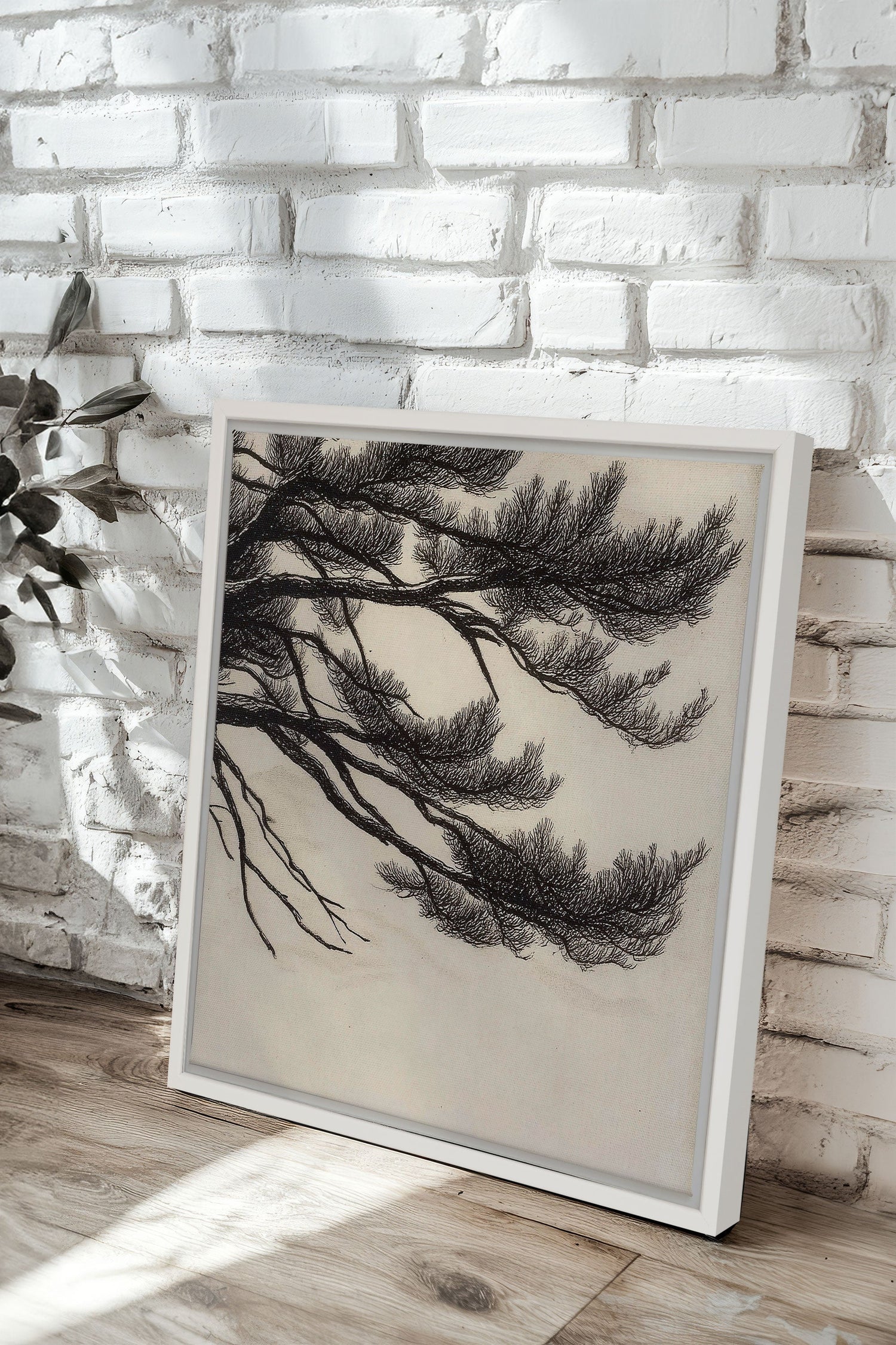 WINDSWEPT PINES, Oeuvre sur toile étirée