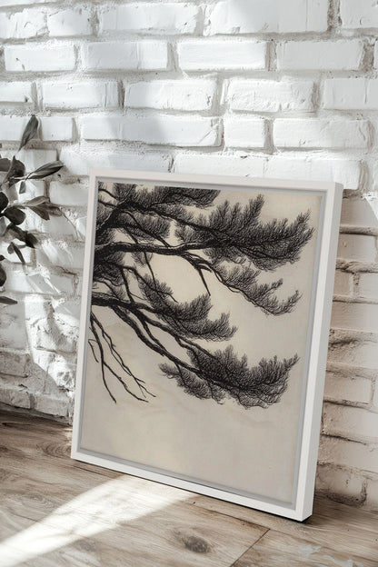 WINDSWEPT PINES, Work on stretched canvas
