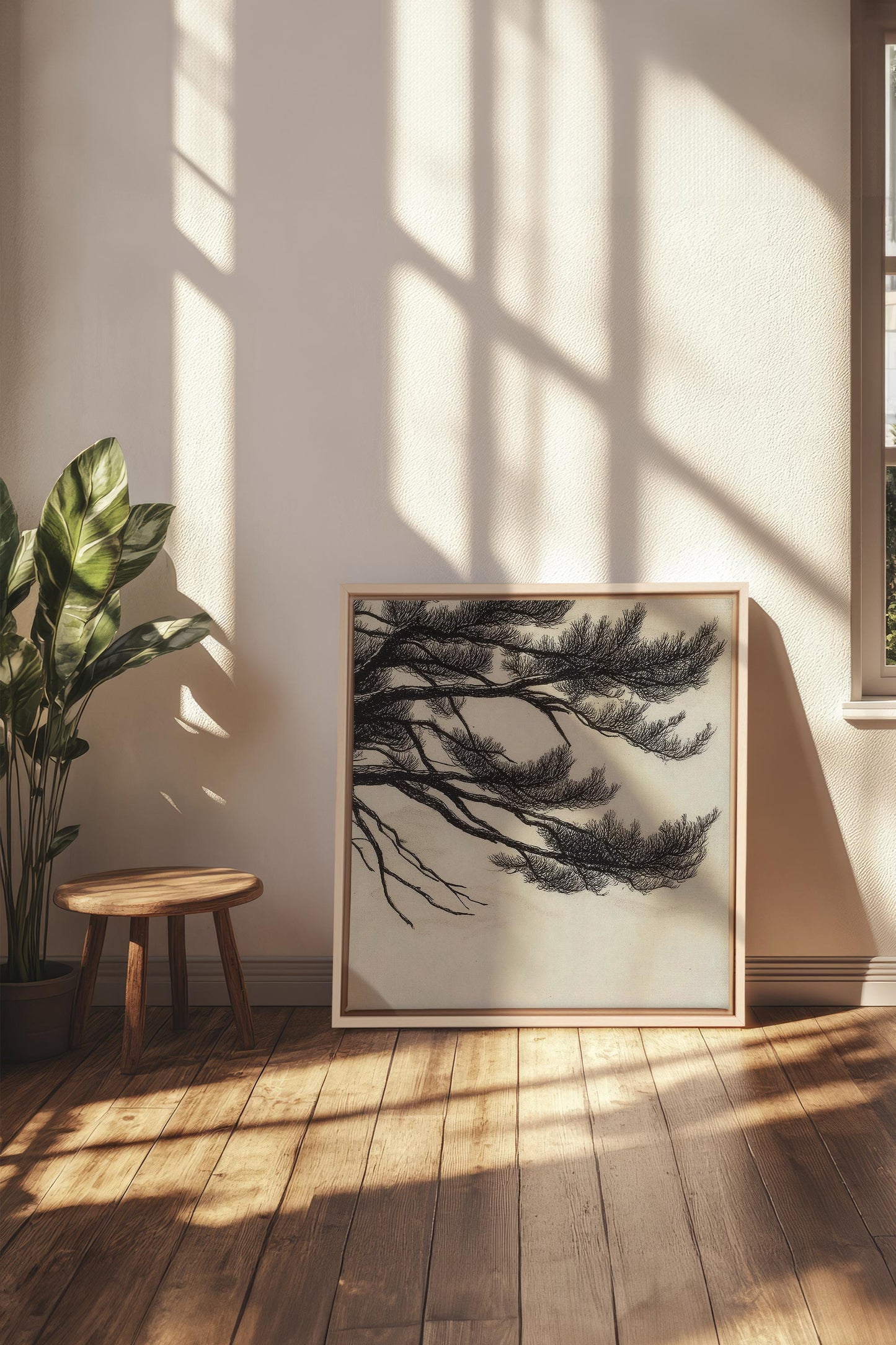 WINDSWEPT PINES, Work on stretched canvas