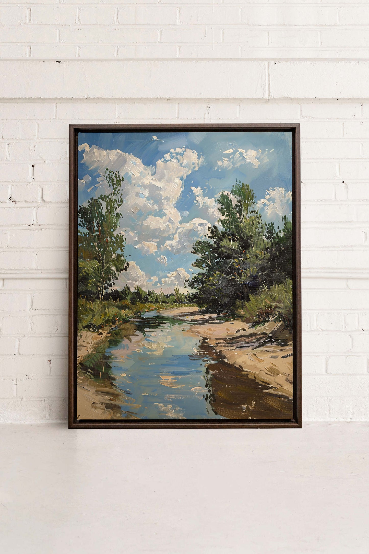 CREEK MIRAGE, Work on stretched canvas
