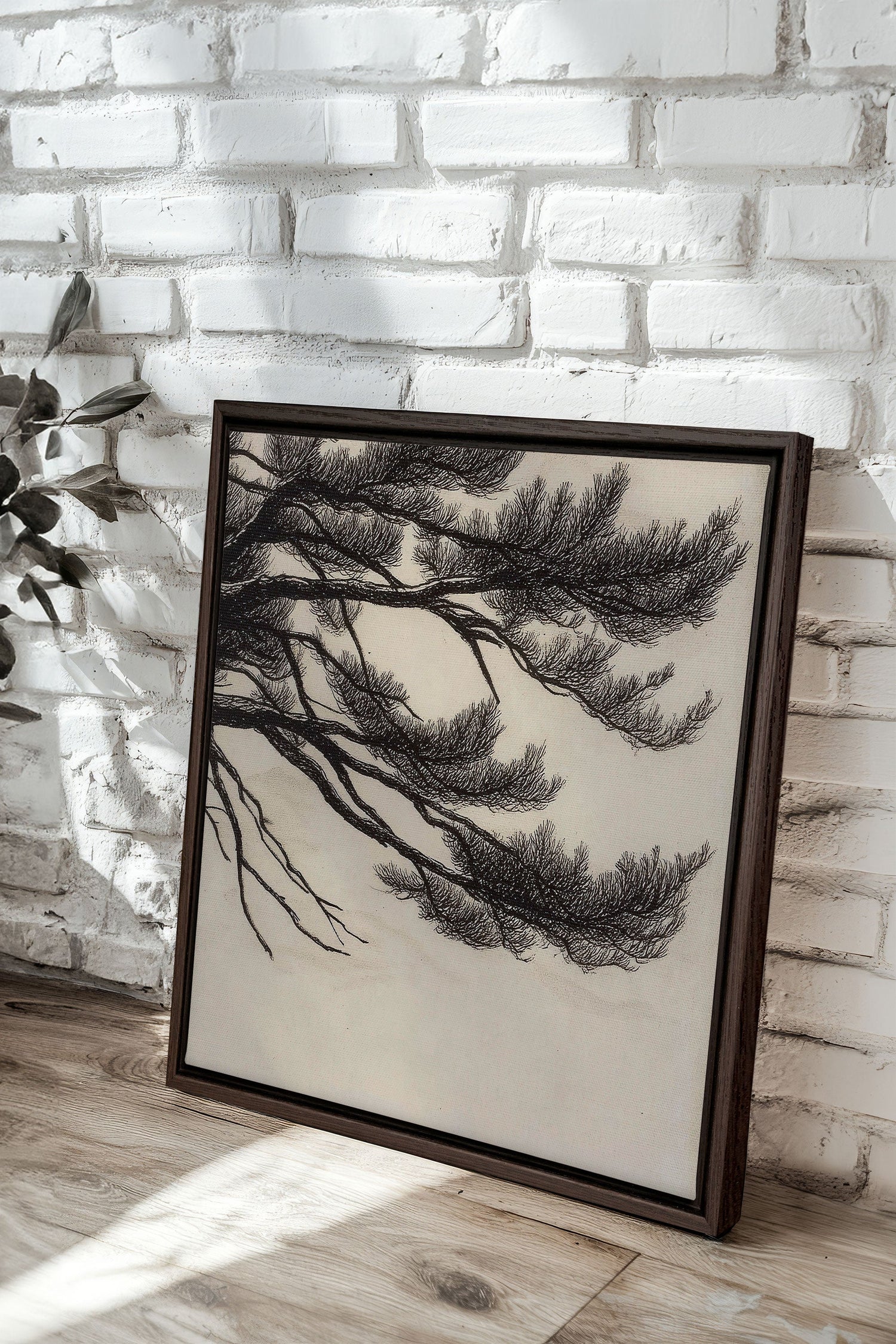 WINDSWEPT PINES, Oeuvre sur toile étirée