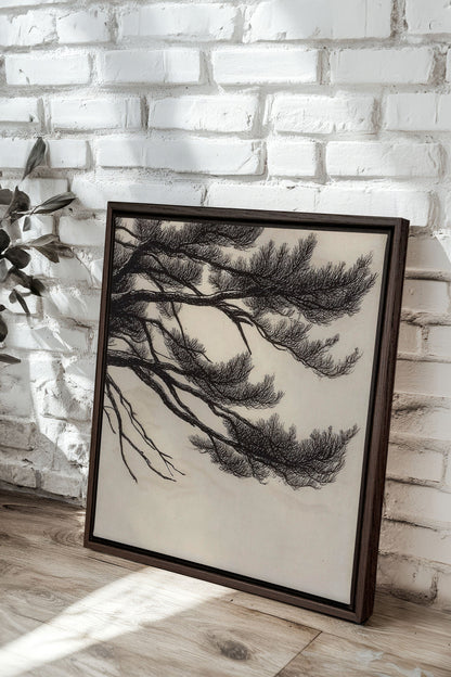 WINDSWEPT PINES, Work on stretched canvas